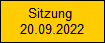 Sitzung 
20.09.2022