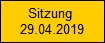 Sitzung 
29.04.2019